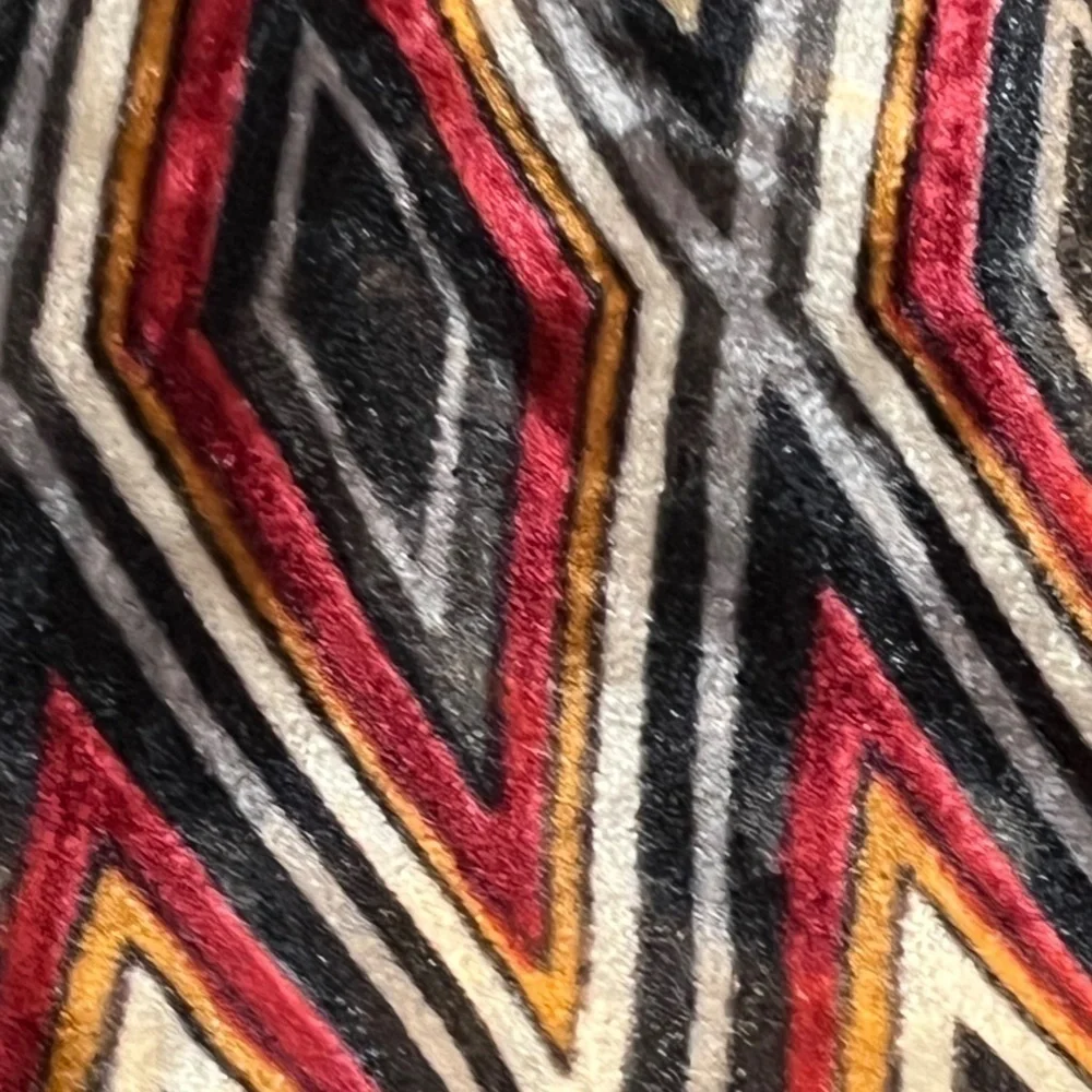 Chicos Velour Jacket L Black Boho Aztec Western Festival Hippie Artsy Indie Chic - Picture 7 of 11